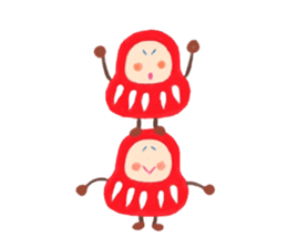 Careless daruma doll DON sticker #5315267