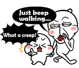 The daily words of mini PUCHU-English sticker #5315317