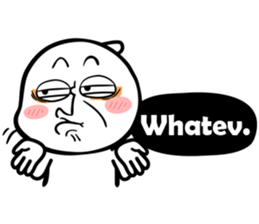 The daily words of mini PUCHU-English sticker #5315320