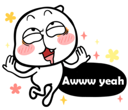 The daily words of mini PUCHU-English sticker #5315330