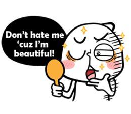 The daily words of mini PUCHU-English sticker #5315331