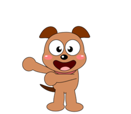 Always cheerful dog sticker #5315916