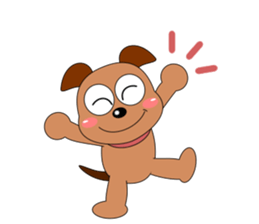 Always cheerful dog sticker #5315917