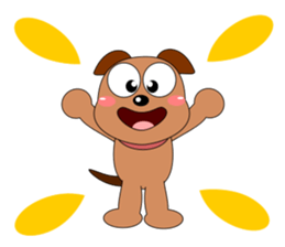 Always cheerful dog sticker #5315918