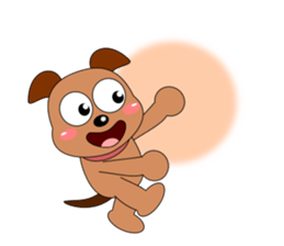 Always cheerful dog sticker #5315921