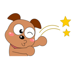 Always cheerful dog sticker #5315922