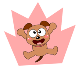 Always cheerful dog sticker #5315923