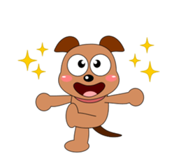 Always cheerful dog sticker #5315925