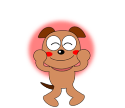 Always cheerful dog sticker #5315926