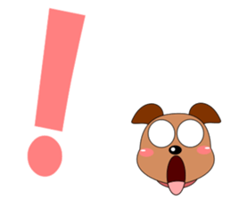 Always cheerful dog sticker #5315931