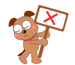 Always cheerful dog sticker #5315935