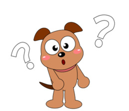 Always cheerful dog sticker #5315937