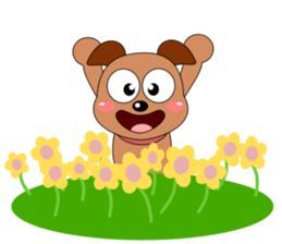 Always cheerful dog sticker #5315939