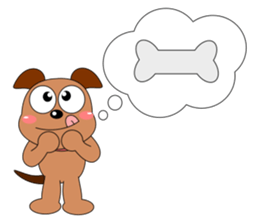 Always cheerful dog sticker #5315942