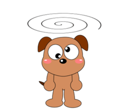 Always cheerful dog sticker #5315944