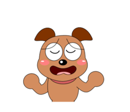 Always cheerful dog sticker #5315945