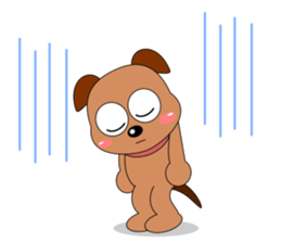 Always cheerful dog sticker #5315947