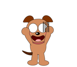 Always cheerful dog sticker #5315948