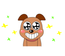 Always cheerful dog sticker #5315950