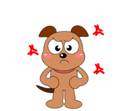 Always cheerful dog sticker #5315952