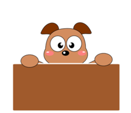 Always cheerful dog sticker #5315953