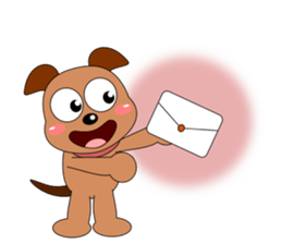 Always cheerful dog sticker #5315954