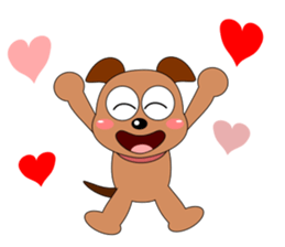 Always cheerful dog sticker #5315955