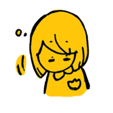 Yellow Yuka-chan sticker #5317238