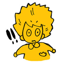 Yellow Yuka-chan sticker #5317239