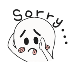 Small ghost - Ti Mu sticker #5317442