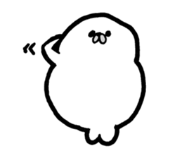 White baby seal01 sticker #5317564