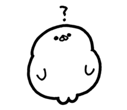 White baby seal01 sticker #5317568