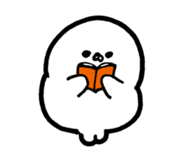 White baby seal01 sticker #5317569