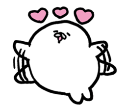 White baby seal01 sticker #5317572