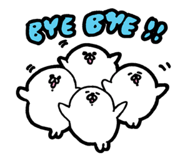 White baby seal01 sticker #5317575