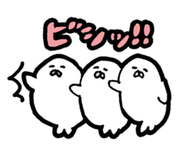 White baby seal01 sticker #5317576