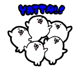 White baby seal01 sticker #5317577