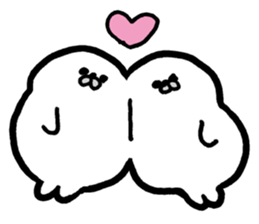 White baby seal01 sticker #5317579