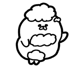 White baby seal01 sticker #5317584