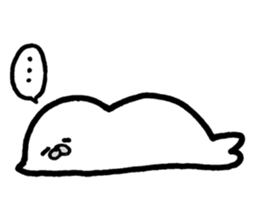 White baby seal01 sticker #5317586