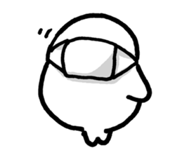 White baby seal01 sticker #5317588