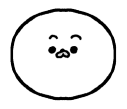 White baby seal01 sticker #5317590