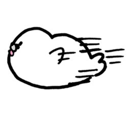 White baby seal01 sticker #5317592