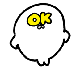 White baby seal01 sticker #5317594