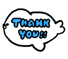 White baby seal01 sticker #5317596