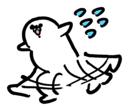 White baby seal01 sticker #5317598