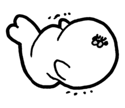 White baby seal01 sticker #5317601