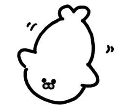 White baby seal01 sticker #5317603