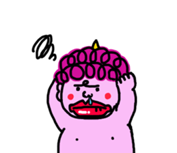 Peach demon sticker #5317825