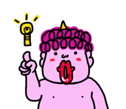 Peach demon sticker #5317826